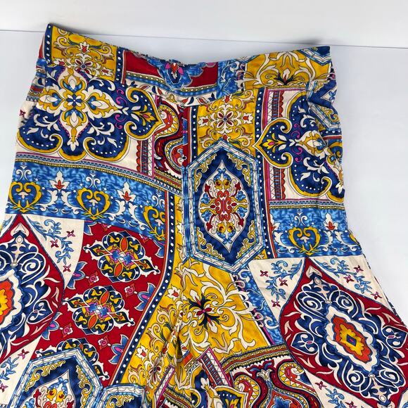 Haute Hippie Medium Wide leg pants boho resort flowy pattern beachwear lounge - Picture 4 of 10